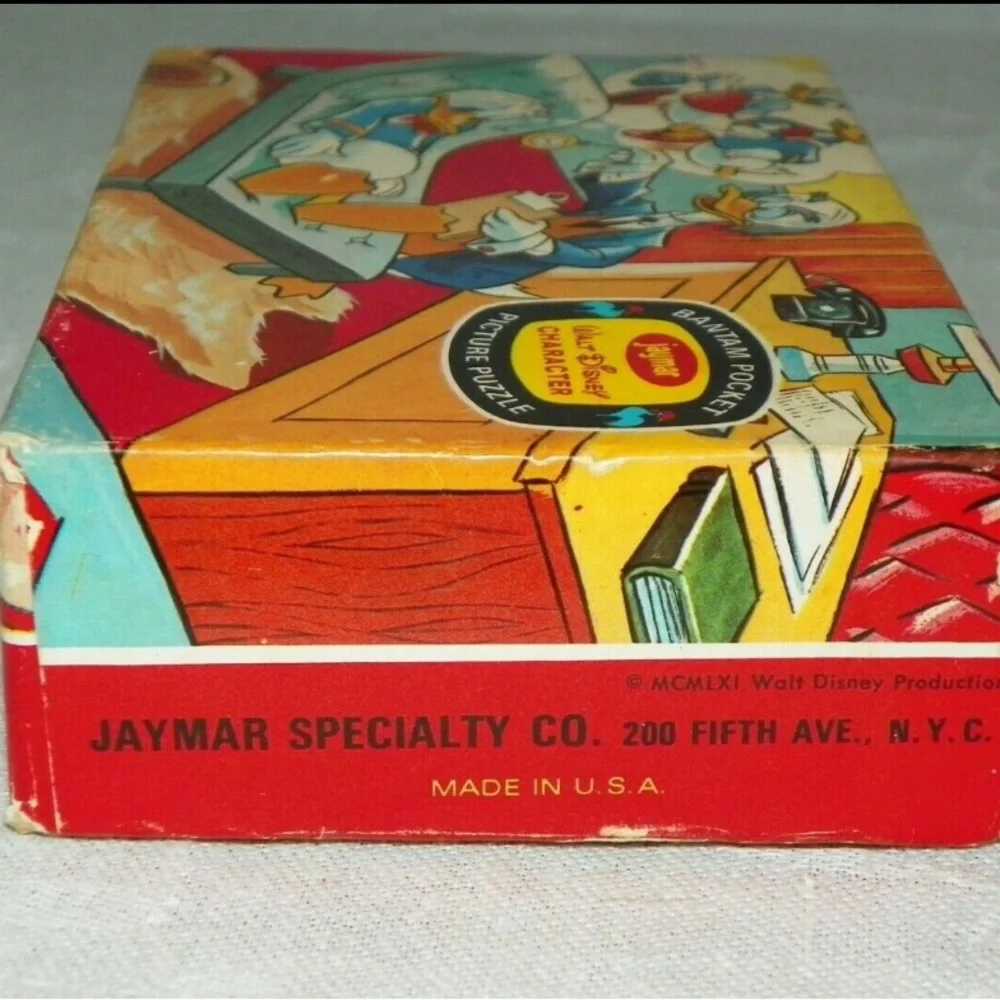 Vintage Donald Duck as Dr Von Drake Analyst Bantam Pocket‎ Puzzle Jaymar